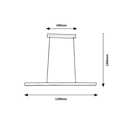 Brilagi - LED ripatslühter kaablil AXIS LED/30W/230V 120 cm valge