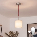 Brilagi - LED-ripatslühter kaablil NUBILA 1xE27/60W/230V Ø 14 cm punane/kreem