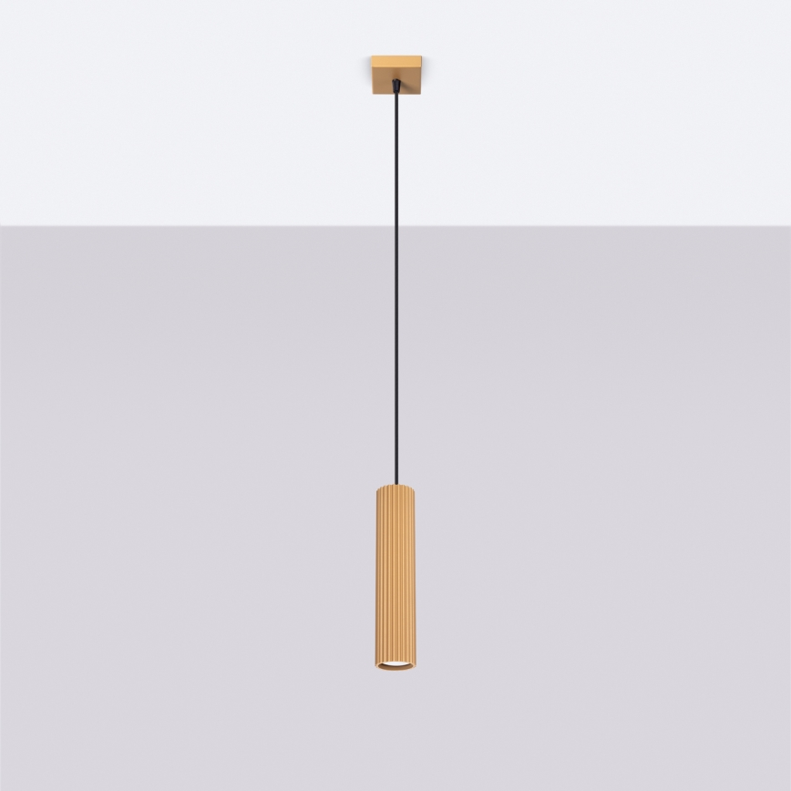 Brilagi - LED-ripatsvalgusti kaabliga CRESTO 1xGU10/10W/230V kuldne