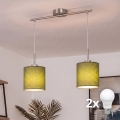 Brilagi - LED-ripatsvalgusti NUBILA riputusjuhtmel 2xE27/60W/230V roheline