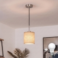 Brilagi – LED-ripplamp juhtmel NUBILA, 1x E27 (kuni 60 W), 230 V, läbimõõt 14 cm, must/helepruun
