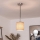 Brilagi – LED-ripplamp juhtmel NUBILA, 1x E27 (kuni 60 W), 230 V, läbimõõt 14 cm, must/helepruun