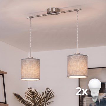 Brilagi - LED-ripplamp kaabliga NUBILA 2xE27/60W/230V, hall
