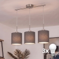 Brilagi - LED-ripplamp kaabliga NUBILA 3xE27/60W/230V antratsiit