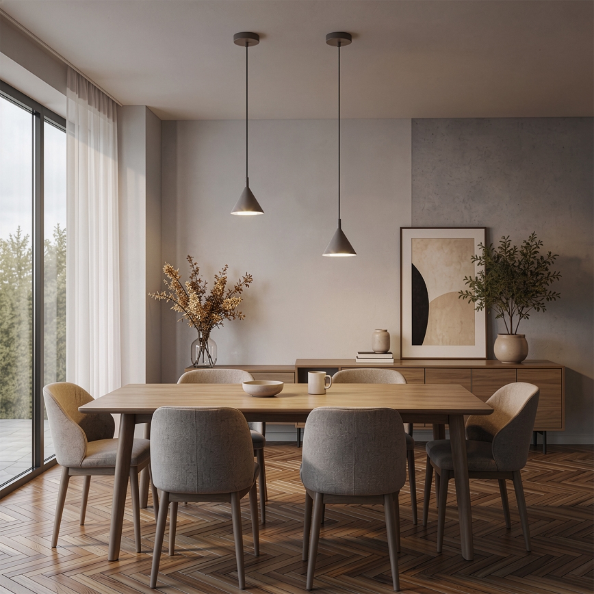 BRILAGI - LED ripplamp kaablil CONE SINGLE 1xGX53/15W/230V beež