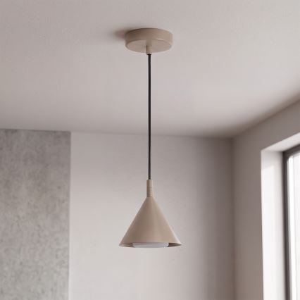 BRILAGI - LED ripplamp kaablil CONE SINGLE 1xGX53/15W/230V beež