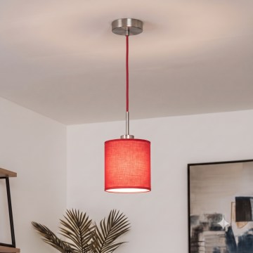 Brilagi - LED-ripplamp kaablil NUBILA 1xE27/60W/230V läbimõõt 14 cm punane