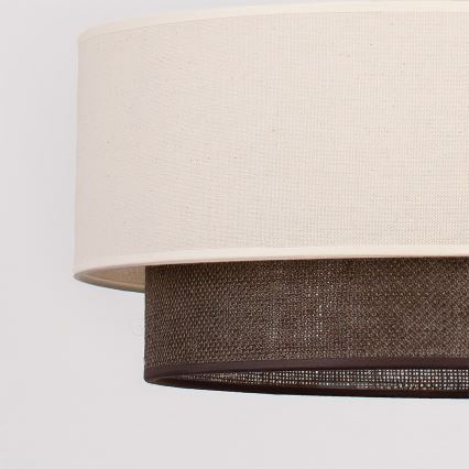 Brilagi - LED ripplühter kaabliga BOHO-stiil 1xE27/15W/230V Ø 40 cm kreemjas/pruun