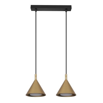 BRILAGI - LED Ripplühter kaabliga CONE DOUBLE 2xGX53/15W/230V kuldne