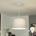 Brilagi - LED-ripplühter kaablil CERIA 1xE27/40W/230V läbimõõt 45 cm hall