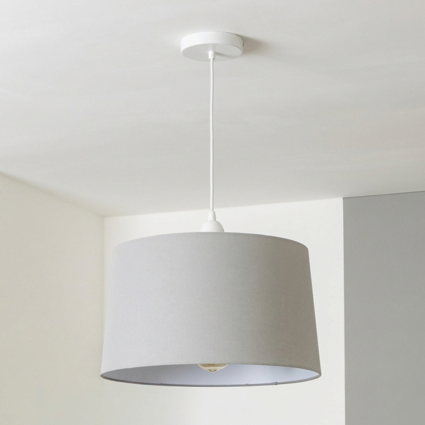 Brilagi - LED-ripplühter kaablil CERIA 1xE27/40W/230V läbimõõt 45 cm hall