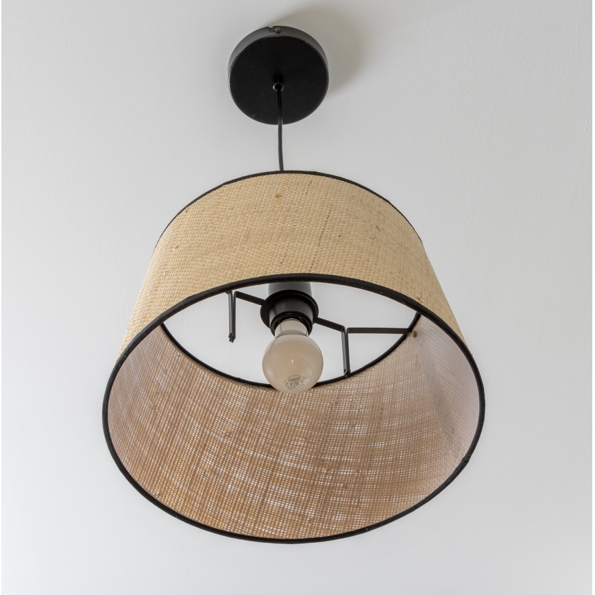 Brilagi - LED-ripplühter kaablil CERIA, 1xE27/40W/230V, Ø 35 cm, beež