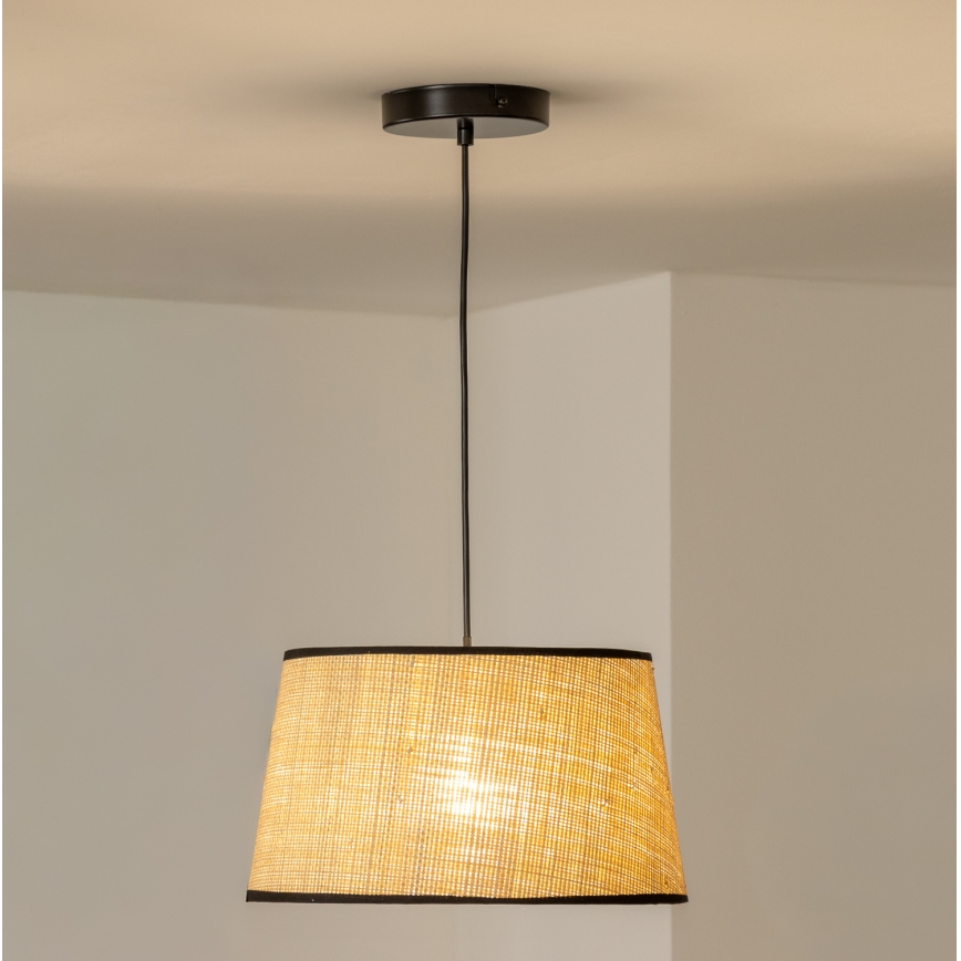 Brilagi - LED-ripplühter kaablil CERIA, 1xE27/40W/230V, Ø 35 cm, beež