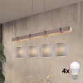 BRILAGI - LED ripplühter kaablile NUBILA 4xE27/60W/230V hall