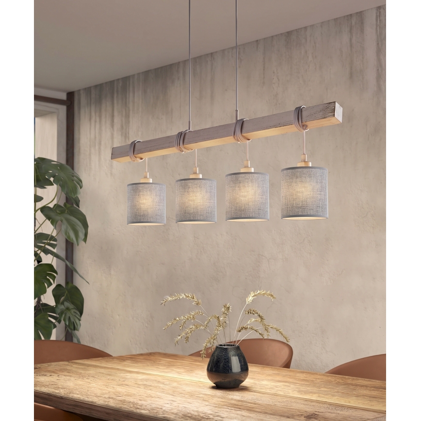 BRILAGI - LED ripplühter kaablile NUBILA 4xE27/60W/230V hall