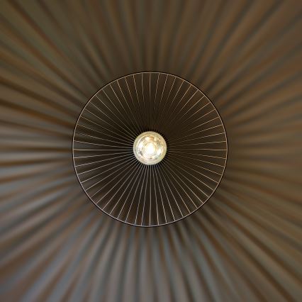 Brilagi - LED ripplühter traadil CERIA WIRE 1xE27/40W/230V läbimõõt 38 cm must