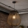 Brilagi - LED-rippvalgusti ARVEN kaabliga, 1xE27/8W/230V, Ø 37 cm, must