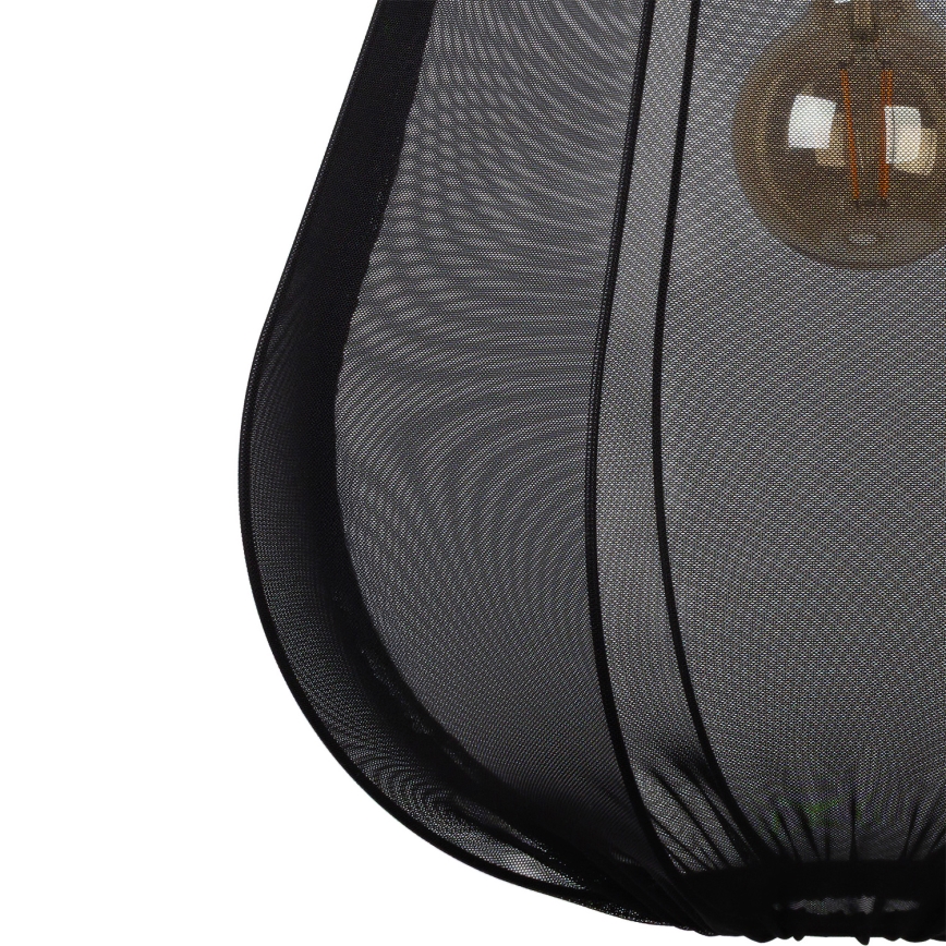Brilagi - LED-rippvalgusti ARVEN kaabliga, 1xE27/8W/230V, Ø 37 cm, must