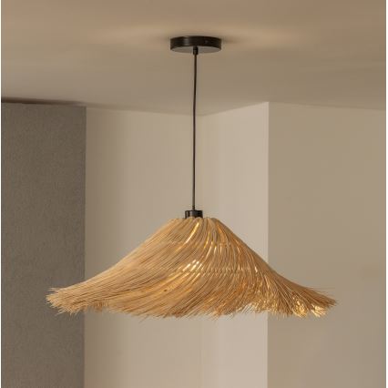 Brilagi - LED-rippvalgusti CERIA BOHO, kaabliga, 1xE27/40W/230V, läbimõõt 70 cm, rotang