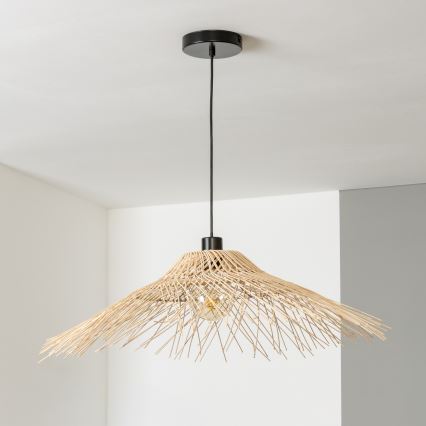 Brilagi - LED-rippvalgusti CERIA BOHO, riputuskaabliga, 1xE27/40W/230V, läbimõõt 70 cm, bambus
