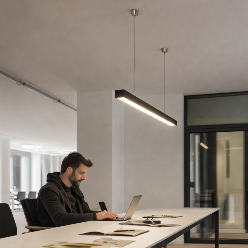 Brilagi - LED rippvalgusti FULLDAY LED/20/30/40W/230V 2700/4000/6000K 120 cm must