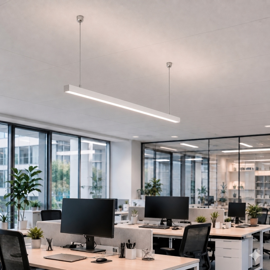 Brilagi - LED rippvalgusti FULLDAY LED/20/30/40W/230V 2700/4000/6000K 120 cm valge
