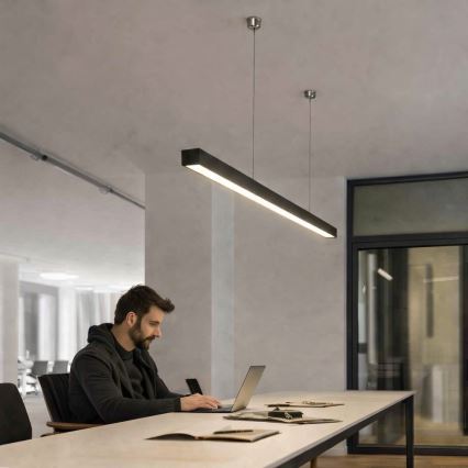 Brilagi - LED rippvalgusti FULLDAY LED/30/40/50W/230V 2700/4000/6000K 150 cm must