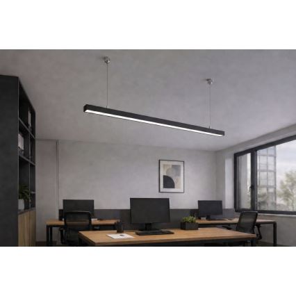Brilagi - LED rippvalgusti FULLDAY LED/30/40/50W/230V 2700/4000/6000K 150 cm must