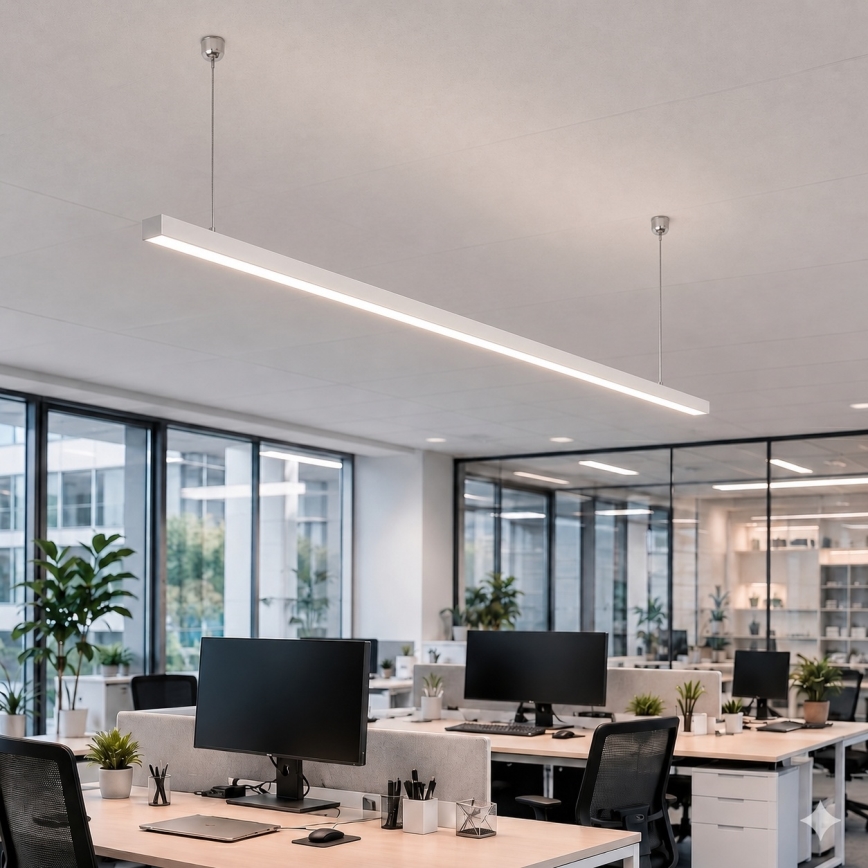 Brilagi - LED-rippvalgusti FULLDAY LED/30/40/50W/230V 2700/4000/6000K 150 cm valge