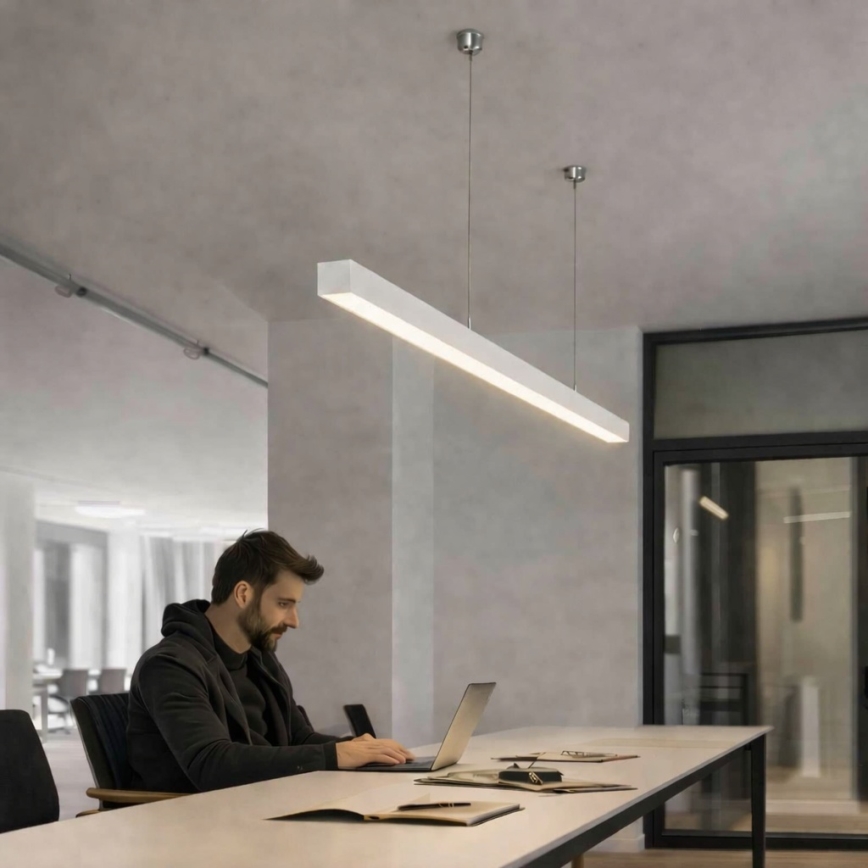 Brilagi - LED-rippvalgusti FULLDAY LED/30/40/50W/230V 2700/4000/6000K 150 cm valge