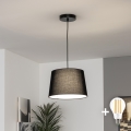 Brilagi - LED-rippvalgusti juhtmel CERIA 1xE27/40W/230V läbimõõt 30 cm must
