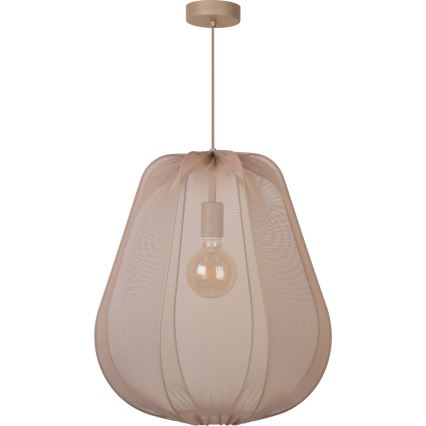 Brilagi - LED-rippvalgusti kaabliga ARVEN 1xE27/8W/230V Ø 37 cm beež