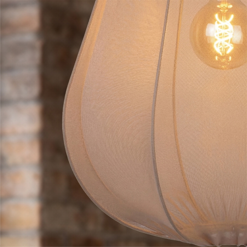 Brilagi - LED-rippvalgusti kaabliga ARVEN 1xE27/8W/230V Ø 37 cm beež