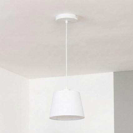 Brilagi - LED rippvalgusti kaabliga CERIA 1xE27/40W/230V läbimõõt 20,5 cm valge