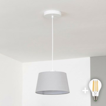 Brilagi - LED-rippvalgusti kaabliga CERIA 1xE27/40W/230V läbimõõt 25 cm hall