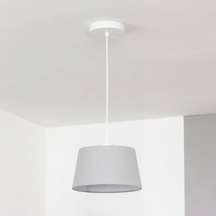 Brilagi - LED-rippvalgusti kaabliga CERIA 1xE27/40W/230V läbimõõt 25 cm hall