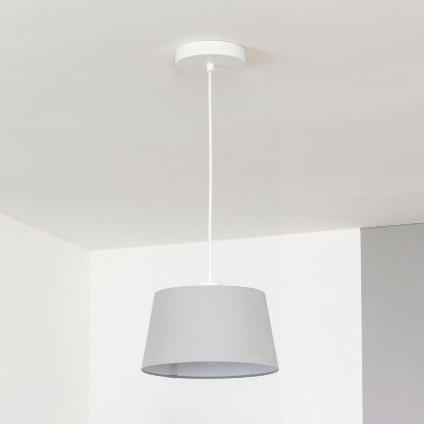 Brilagi - LED-rippvalgusti kaabliga CERIA 1xE27/40W/230V läbimõõt 25 cm hall