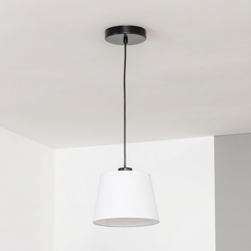 Brilagi - LED-rippvalgusti kaabliga CERIA 1xE27/40W/230V Ø 20,5 cm, valge
