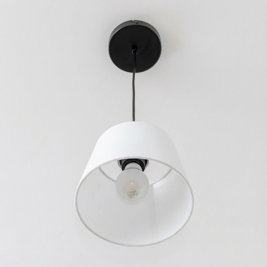 Brilagi - LED-rippvalgusti kaabliga CERIA 1xE27/40W/230V Ø 20,5 cm, valge