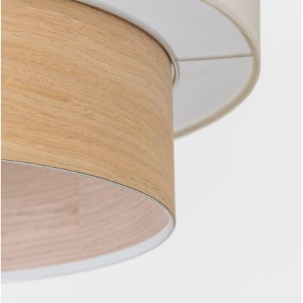 Brilagi - LED-rippvalgusti kaabliga CERIA 1xE27/40W/230V Ø 50 cm valge/beež