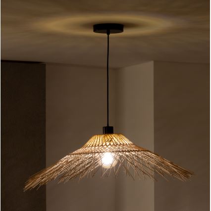 Brilagi - LED-rippvalgusti kaabliga CERIA BOHO 1xE27/40W/230V läbimõõt 100 cm bambus