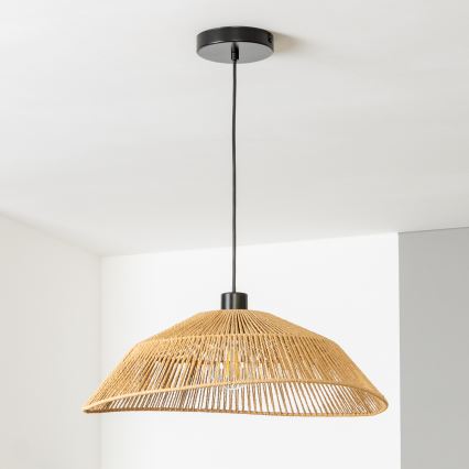 Brilagi - LED-rippvalgusti kaabliga CERIA BOHO 1xE27/40W/230V läbimõõt 50 cm pruun