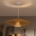 Brilagi - LED-rippvalgusti kaabliga CERIA BOHO 1xE27/40W/230V läbimõõt 70 cm valge/pruun
