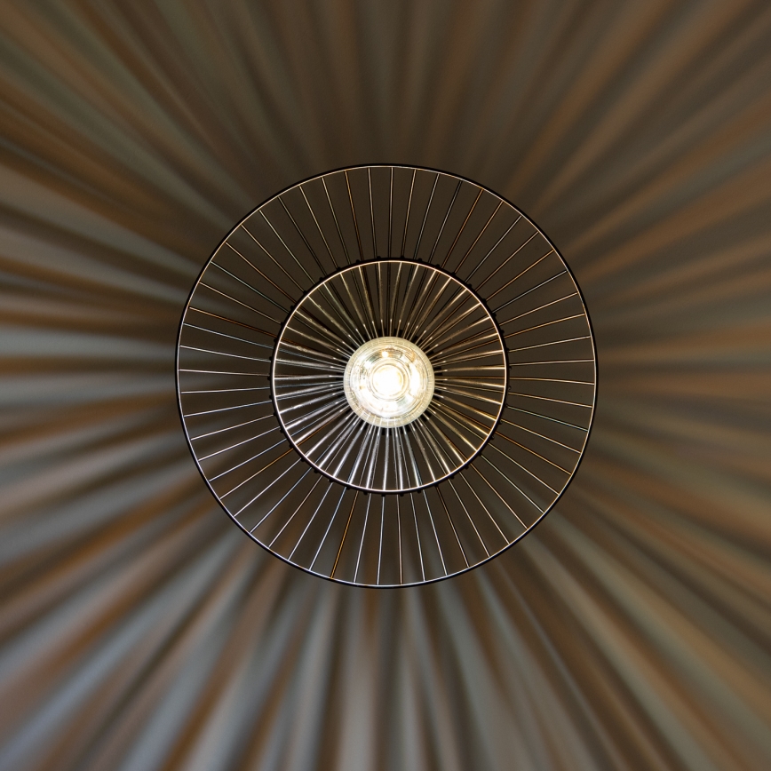 Brilagi - LED-rippvalgusti kaabliga CERIA WIRE 1xE27/40W/230V Ø 38 cm must