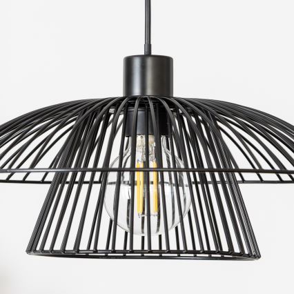 Brilagi - LED-rippvalgusti kaabliga CERIA WIRE 1xE27/40W/230V Ø 38 cm must