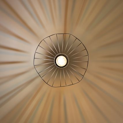 Brilagi - LED-rippvalgusti kaabliga CERIA WIRE 1xE27/40W/230V Ø 40 cm must