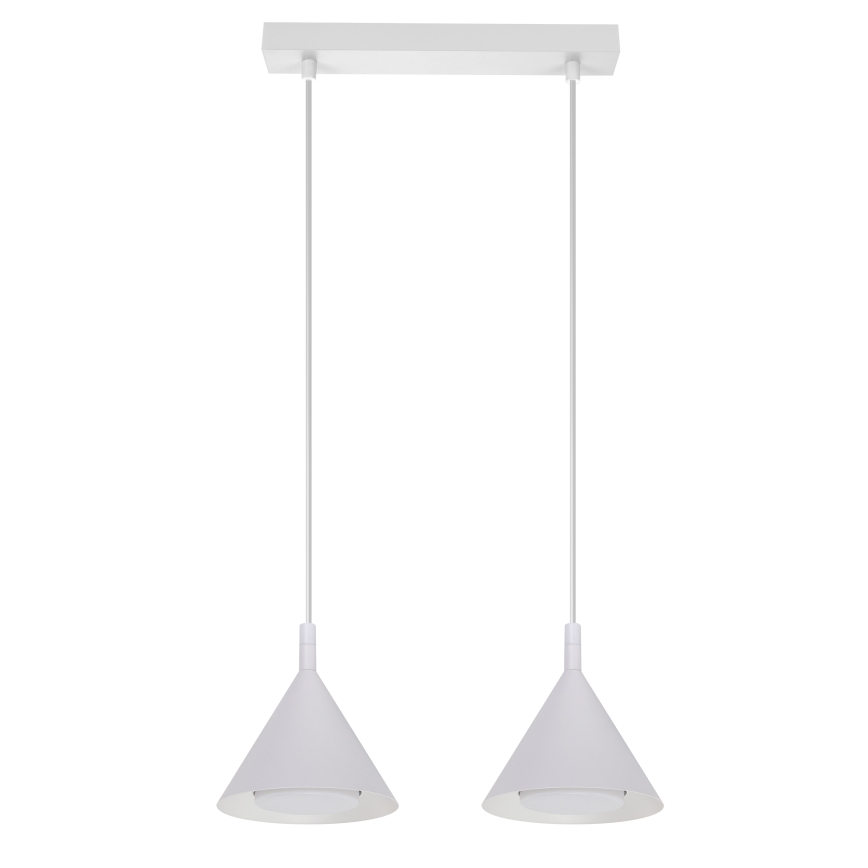 BRILAGI - LED Rippvalgusti kaabliga CONE DOUBLE 2xGX53/15W/230V valge