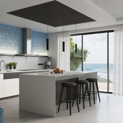 Brilagi - LED-rippvalgusti kaabliga CRESTO 1xGU10/10W/230V must