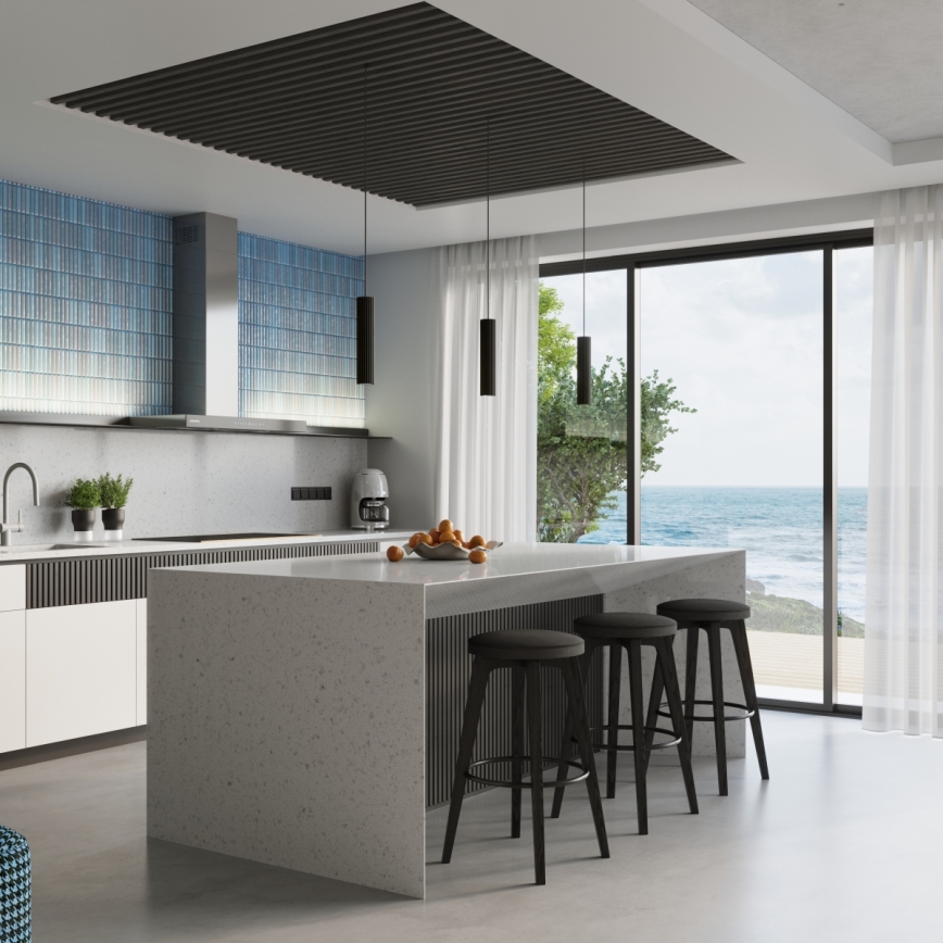 Brilagi - LED-rippvalgusti kaabliga CRESTO 1xGU10/10W/230V must