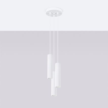 Brilagi - LED-rippvalgusti kaabliga CRESTO 3xGU10/10W/230V valge